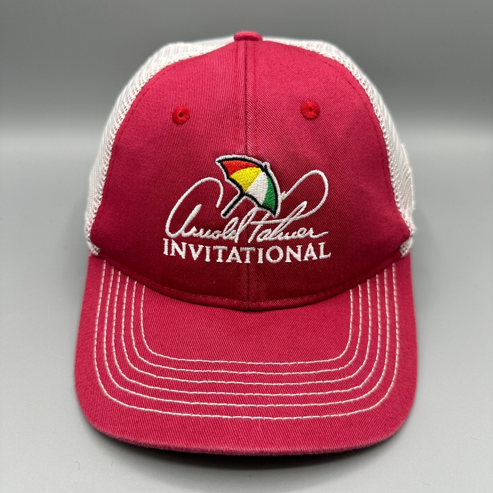Arnold Palmer Invitational Hat Cap Ahead Bay Hill Golf Red Adjustable Youth Kid